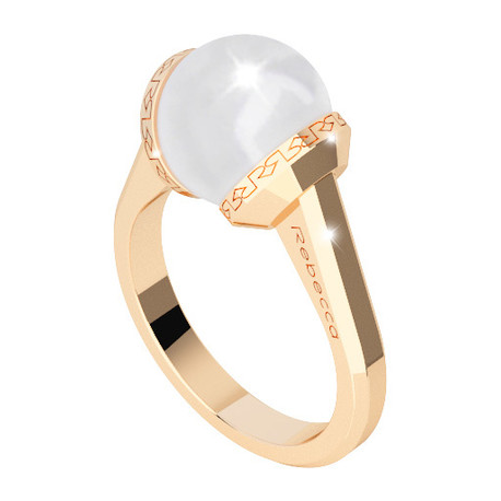 REBECCA - ANELLO IN BRONZO E PERLA HOLLYWOOD PEARL