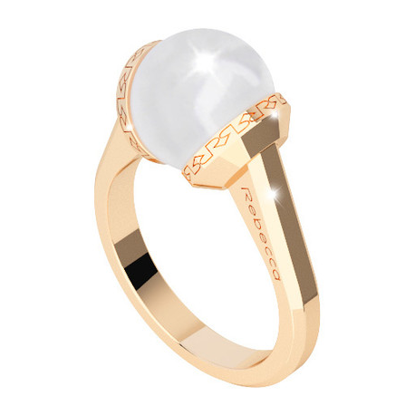 REBECCA - BRONZE RING WITH PEARL HOLLYWOOD PEARL