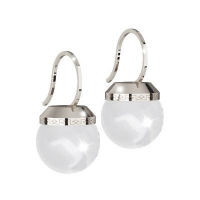 REBECCA - BRONZE EARRING WITH BIG PEARL HOLLYWOOD PEARL