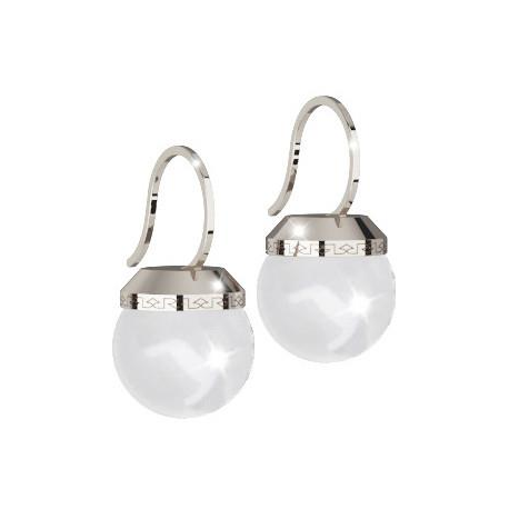 REBECCA - BRONZE EARRING WITH BIG PEARL HOLLYWOOD PEARL