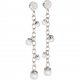 REBECCA - LONG BRONZE EARRING WITH PEARLS HOLLYWOOD PEARL