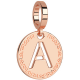 REBECCA -  Bronze medal rose gold plated with letter