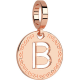 REBECCA -  Bronze medal rose gold plated with letter