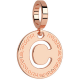 REBECCA -  Bronze medal rose gold plated with letter