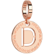 REBECCA -  Bronze medal rose gold plated with letter