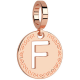 REBECCA -  Bronze medal rose gold plated with letter