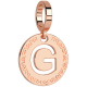 REBECCA -  Bronze medal rose gold plated with letter