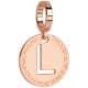 REBECCA -  Bronze medal rose gold plated with letter