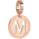 REBECCA -  Bronze medal rose gold plated with letter