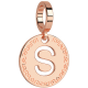 REBECCA -  Bronze medal rose gold plated with letter