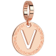 REBECCA -  Bronze medal rose gold plated with letter