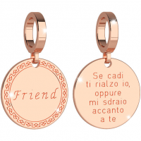 REBECCA - BRONZE PLATED MEDAL WITH "FRIEND" MESSAGE