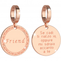 REBECCA - BRONZE PLATED MEDAL WITH "FRIEND" MESSAGE