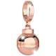 REBECCA - CHARM PENDENTE IN BRONZO PLACCATO A SFERA PICCOLA