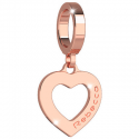 REBECCA - CHARM PENDENTE IN BRONZO PLACCATO A CUORE PICCOLO