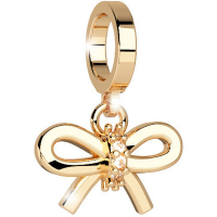 REBECCA - CHARM PENDENTE IN BRONZO PLACCATO E ZIRCONI A FIOCCO