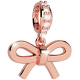 REBECCA - CHARM PENDENTE IN BRONZO PLACCATO E ZIRCONI A FIOCCO GRANDE