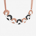 REBECCA - STEEL AND BRONZE NECKLACE