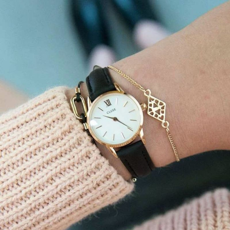 CLUSE LA VEDETTE ROSE GOLD WHITE/BLACK | Cluse Orologi | CL50008