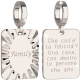 REBECCA - CHARM IN BRONZO PLACCATO  A FORMA RETTANGOLARE "FAMILY"