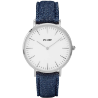 CLUSE LA BOHÈME SILVER WHITE/BLUE DENIM