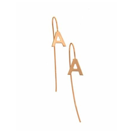 RUE DES MILLE -  EARRINGS NEEDLE WITH INITIAL