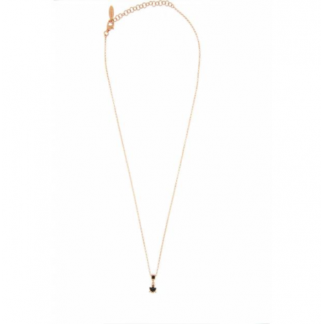 RUE DES MILLE -  ​​NECKLACE WITH ONE BLACK PENDANTS AND DADO