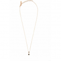 RUE DES MILLE -  ​​NECKLACE WITH ONE BLACK PENDANTS AND DADO