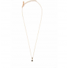 RUE DES MILLE -  ​​NECKLACE WITH ONE BLACK PENDANTS AND DADO