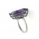 18kt Gold Ring - Amethyst / Diamonds