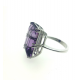 18kt Gold Ring - Amethyst / Diamonds