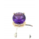 18kt Gold Ring - Amethyst / Diamonds