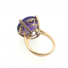 18kt Gold Ring - Amethyst / Diamonds