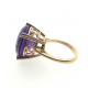 18kt Gold Ring - Amethyst / Diamonds