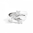 Recarlo Eternity, trilogy ring in white gold