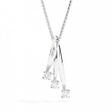 Recarlo Eternity, NECK THREE STONES IN WHITE GOLD