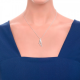 Recarlo Eternity, NECK THREE STONES IN WHITE GOLD