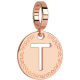 REBECCA -  Bronze medal rose gold plated with letter