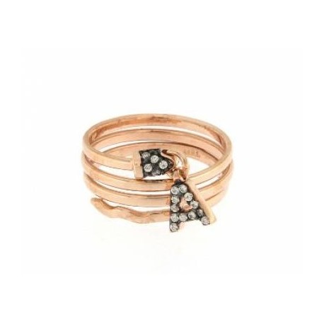 RUE DES MILLE - SNAKE RING WITH INITIAL