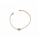 RUE DES MILLE - CHAIN BRACELET WHITE PENDANT