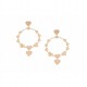 RUE DES MILLE -  CIRCLE EARRINGS HEARTS/STARS