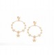 RUE DES MILLE -  CIRCLE EARRINGS HEARTS/STARS