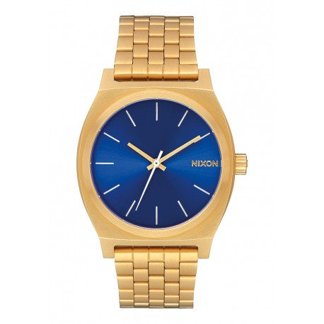 NIXON TIME TELLER All Gold / Blue Sunray , 37 MM