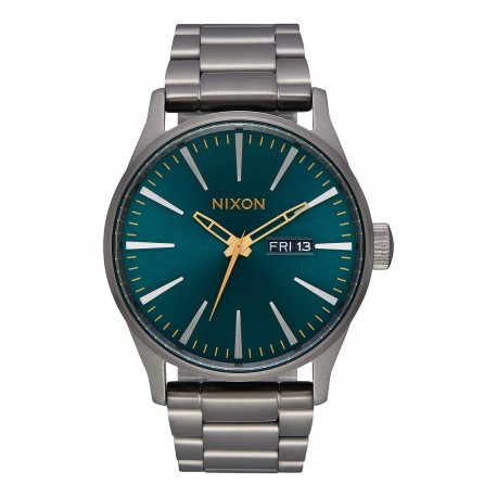 NIXON SENTRY SS Gunmetal / Spruce / Brass, 42 MM