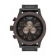 NIXON  51-30 Chrono, 51 mm All Black / Brown / Brass