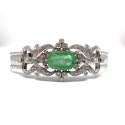 Gold bracelet with Emerald and Diamonds