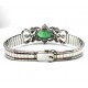 Gold bracelet with Emerald and Diamonds