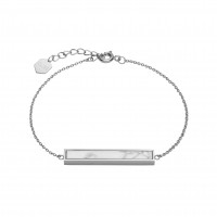 CLUSE - IDYLLE CHAIN BRACELET WITH MARBLE BAR