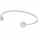 CLUSE - IDYLLE  OPEN BRACELET IN POLSINO WITH MARBLE HEXAGONS