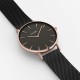 CLUSE LA BOHÈME MESH ROSE GOLD BLACK/BLACK